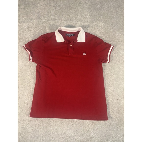 Vilebrequin Comfort Fit Polo Shirt Pique Cotton Red Short Slv Turtle Logo‎ Men M - Picture 1 of 9